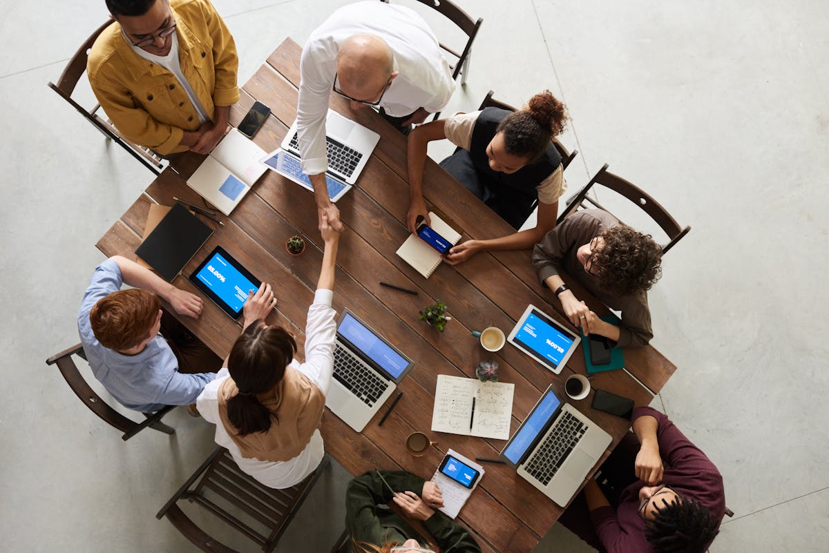 Industry and innovation team working together